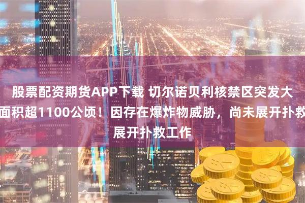 股票配资期货APP下载 切尔诺贝利核禁区突发大火，面积超1100公顷！因存在爆炸物威胁，尚未展开扑救工作