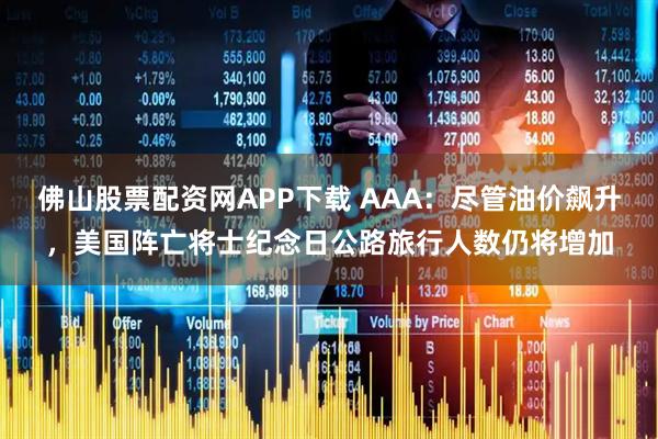 佛山股票配资网APP下载 AAA：尽管油价飙升，美国阵亡将士纪念日公路旅行人数仍将增加